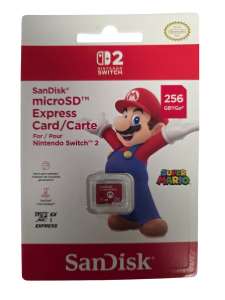 Karta pamięci NINTENDO Switch 2 microSD Express card 256 GB Sandisk Czerwony