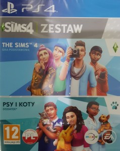 The Sims 4 podstawa + dodatek Psy i koty PL PS4 